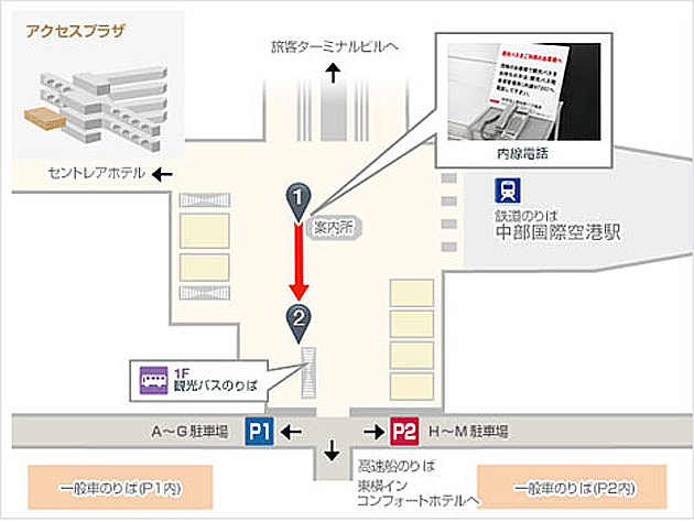 バスのりば案内