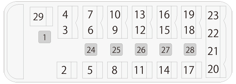 貸切バス　座席表