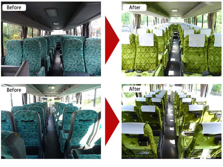 マイクロバス オーダーメイドシートカバー